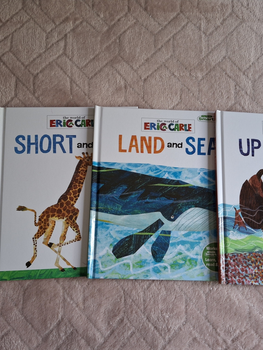 4 Books From Eric Carle ,Land and Sea Hardcover Picture Book - Blue